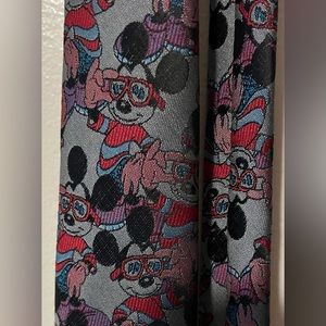 Mickey Mouse Wearing Sunglasses Vintage 1990's Men's Neck Tie The Tie Works 57"